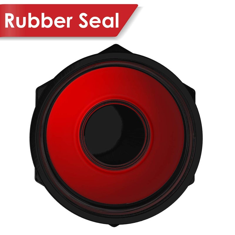 SAMIKIVA Brass Rubber Seal Tire Valve Stem Caps, Dust Proof Covers Universal fit for Cars, SUVs, Bike and Bicycle, Trucks, Motorcycles Flat Top (Black (8 Pack)) - Image 2
